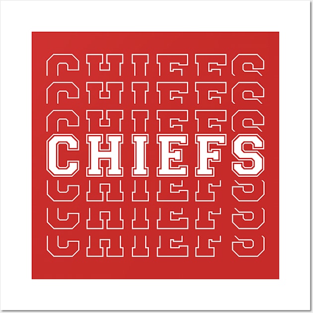 Kansas City Chiefs Wall Art by HarlinDesign